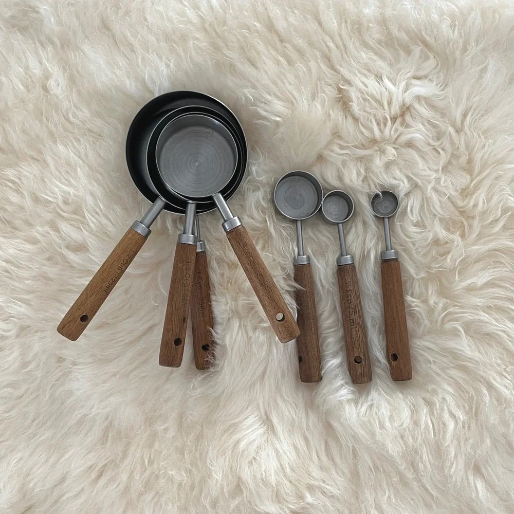 Nesting Set of Stainless Steel Measuring Cups & Spoons